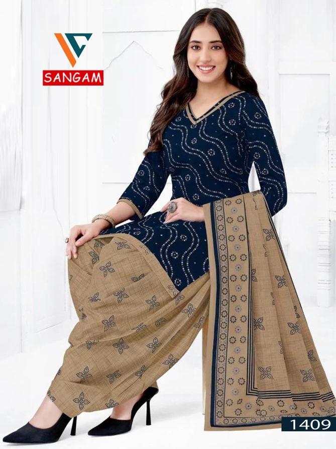 Sangam Vol 14 By Vandana Daily Wear Cotton Dress Material Wholesale Price In Surat
 